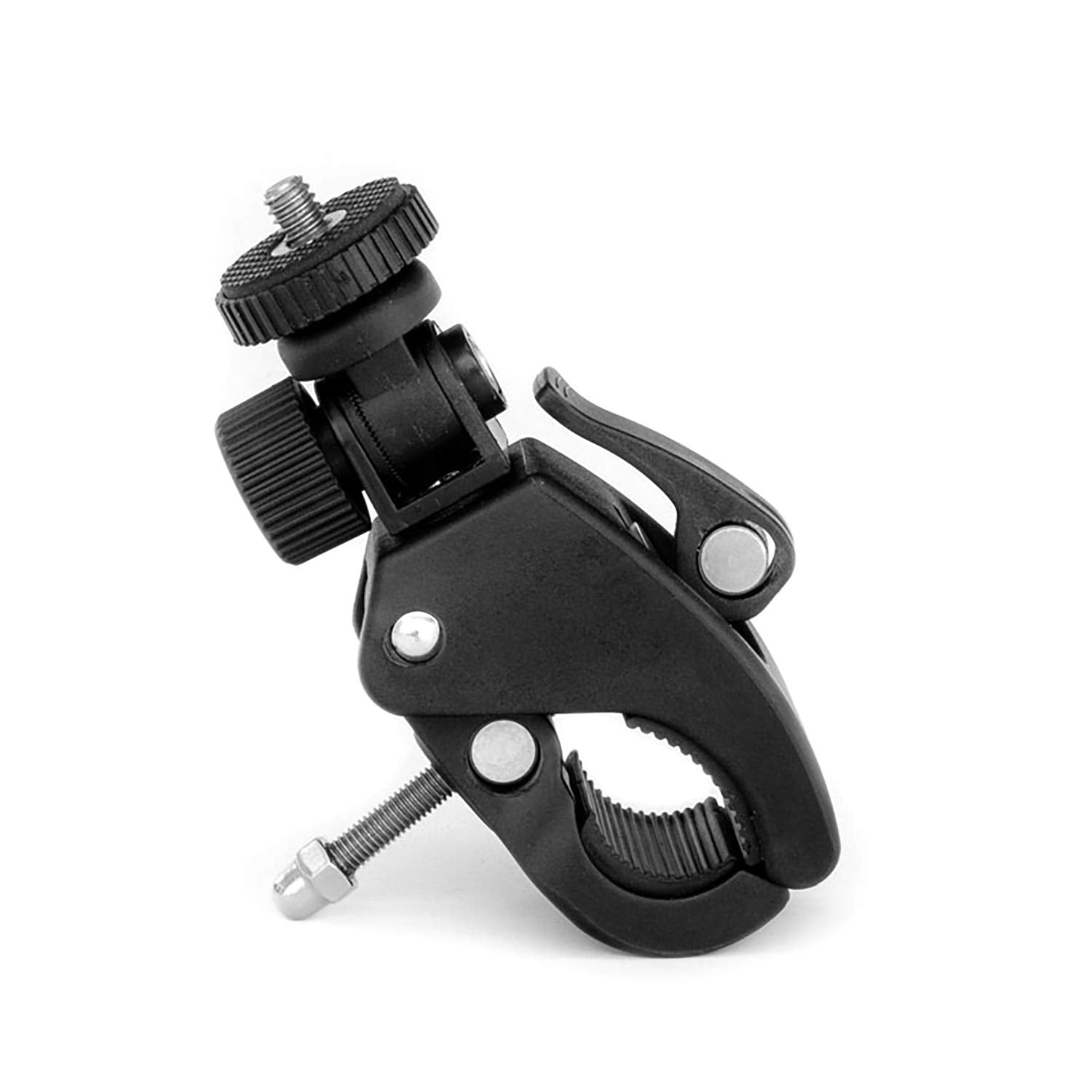 Grifiti Nootle Quick Release Pipe Clamp 1/4 20 Thread Camera & Nootle Mount For Tripod Music Microphone Pole Stands Any Pipe Bar
